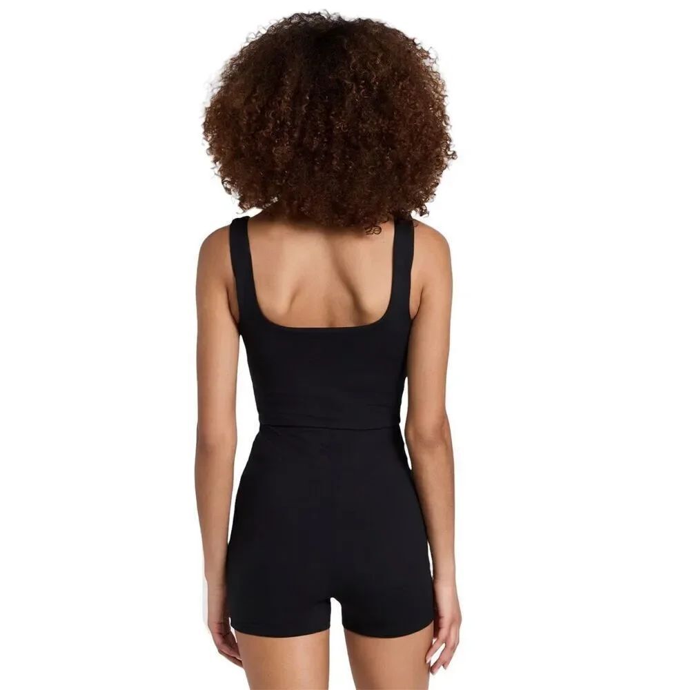 Reformation Active Dev Ecostretch Short Jumpsuit in Black Women’s Size Small S - Picture 7 of 7